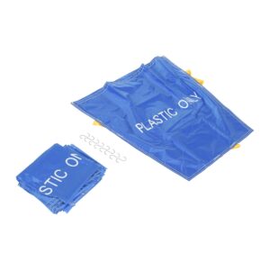 Vestil PRTD-TB-BU-CWL-5PK Blue Pallet Rack Trash Bag White Letter5Pk