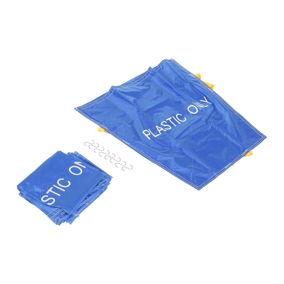 Vestil PRTD-TB-BU-CWL-5PK Blue Pallet Rack Trash Bag White Letter5Pk