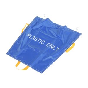 Vestil PRTD-TB-BU-CWL-5PK Blue Pallet Rack Trash Bag White Letter5Pk
