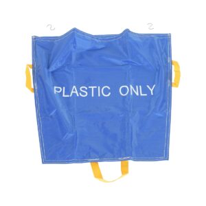 Vestil PRTD-TB-BU-CWL-5PK Blue Pallet Rack Trash Bag White Letter5Pk