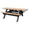 Vestil Picnic Table Poly Aframe 2872 Bk Leg ADA