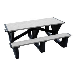 Vestil Picnic Table Poly Aframe 2872 Bk Leg ADA
