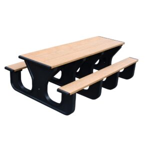 Vestil Picnic Table Poly Aframe 2872 Bk Leg ADA