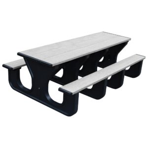 Vestil Picnic Table Poly Aframe 2872 Bk Leg ADA