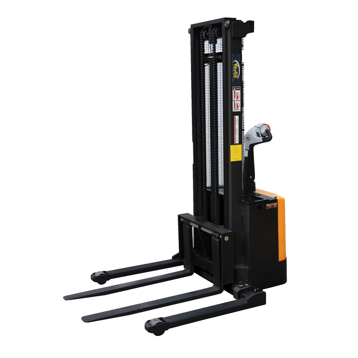 Vestil Adjust Powered Lift Stacker Raised