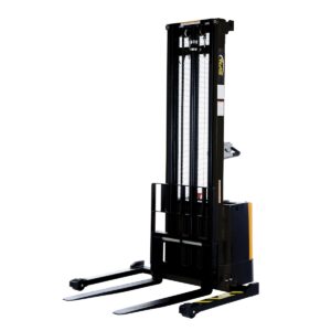Vestil Adjust Powered Lift Stacker Raised