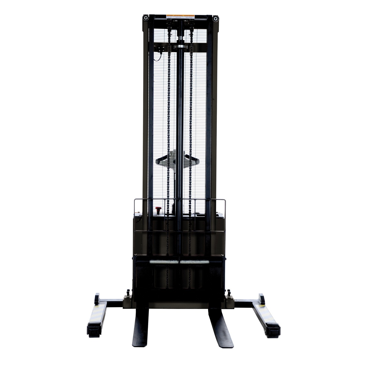 Vestil Adjust Powered Lift Stacker Raised