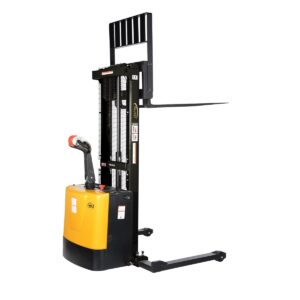 Vestil Adjust Powered Lift Stacker Raised