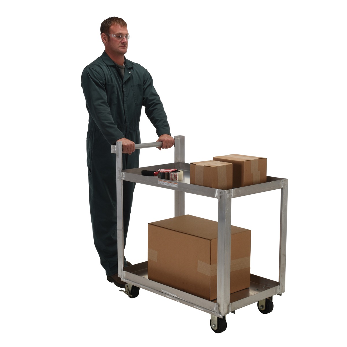 Vestil Aluminum Service Cart W/ Two