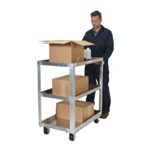 Vestil Aluminum Service Cart W/ Three