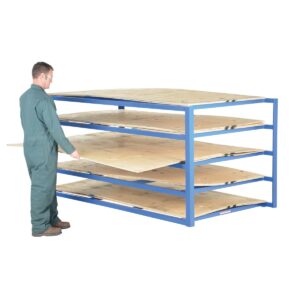 Vestil SHEET-R-57 Horizontal Sheet Rack 5-Shelf 2K LB Cap