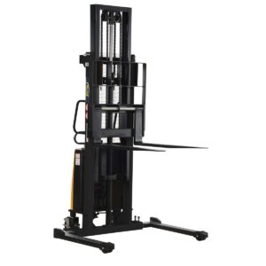 Vestil Adjustable Stacker W/Powered Lift