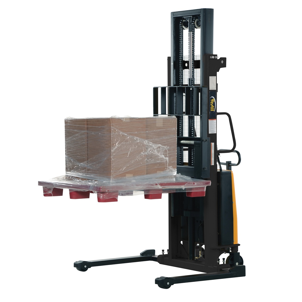 Vestil Adjustable Stacker W/Powered Lift