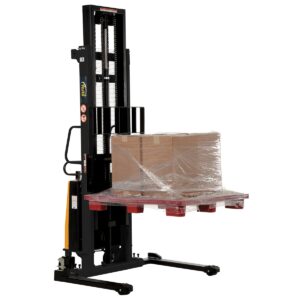 Vestil Adjustable Stacker W/Powered Lift