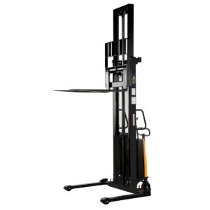 Vestil Adjustable Stacker W/Powered Lift