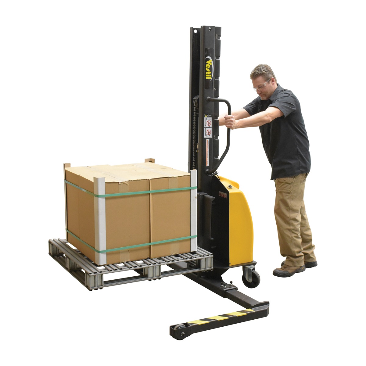 Vestil Stacker Narrow Mast Adjust Fork