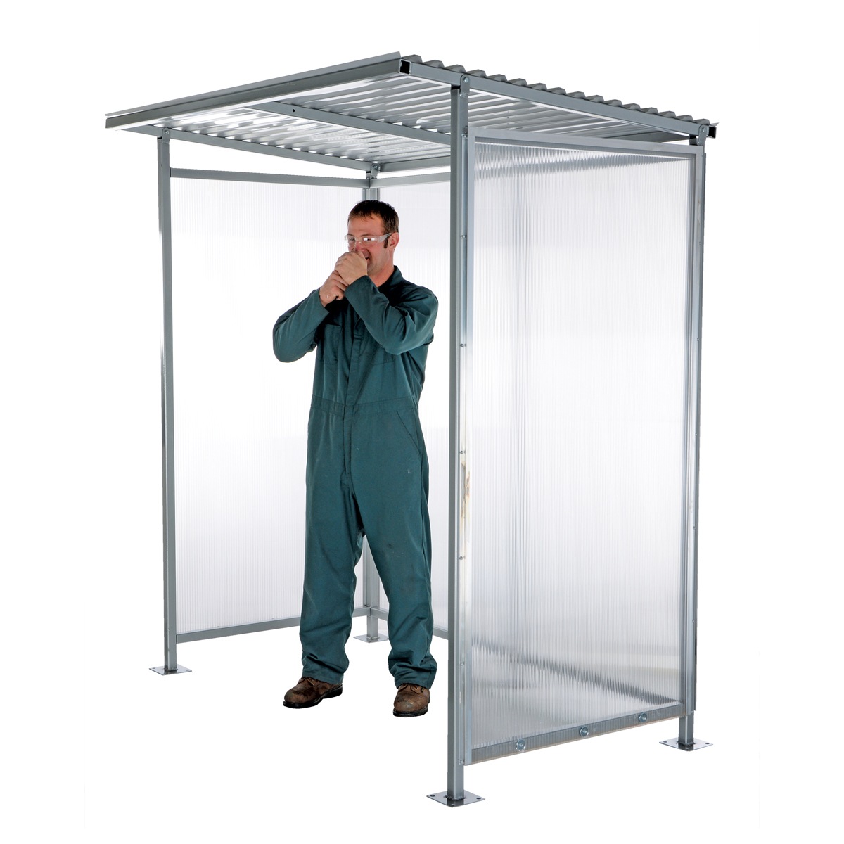 Vestil SSH-7939-80 Smoking Shelter Bus Stop