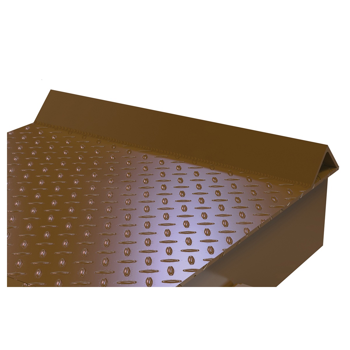 Vestil Steel Wheel Riser W/ Roll Off Guard