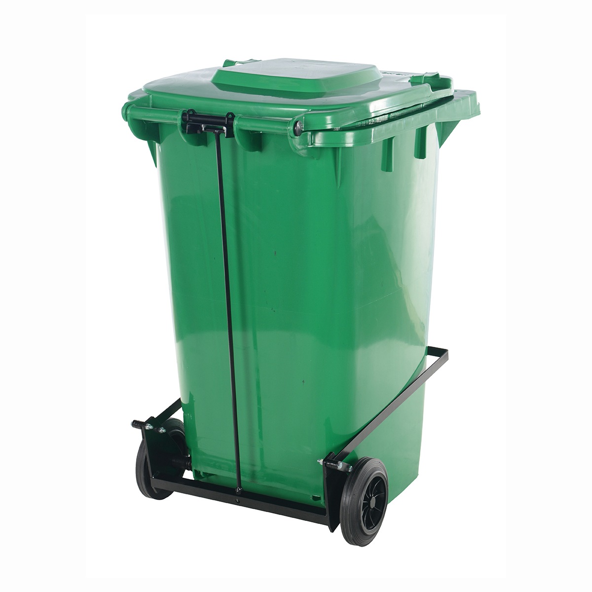 Vestil Poly Trash Can W/ Lid Lift