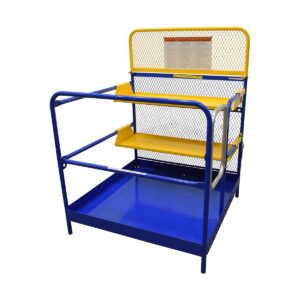 Vestil WP-4848-2SF Work Platform 48X48 with 2 Shelves