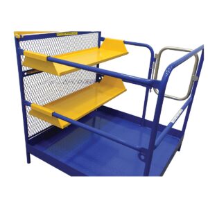 Vestil WP-4848-2SF Work Platform 48X48 with 2 Shelves