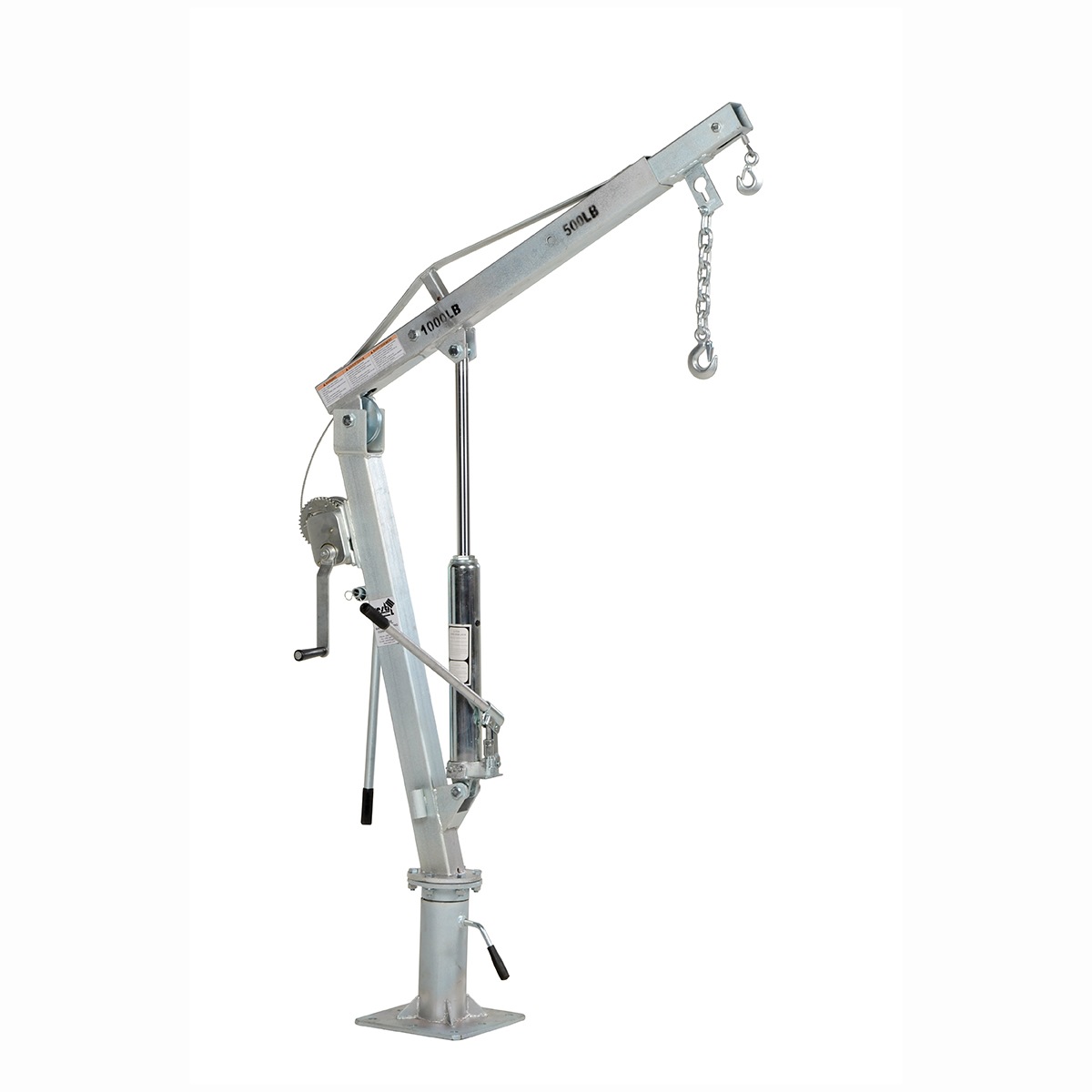 Vestil Winch Truck Jib Crane Extended Galv