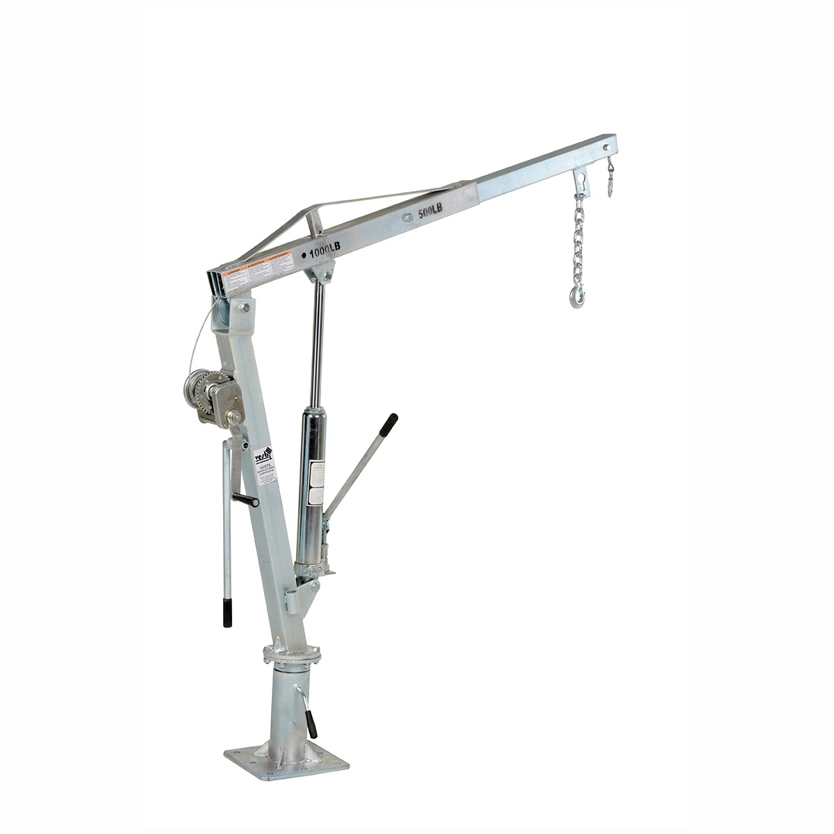 Vestil Winch Truck Jib Crane Extended Galv