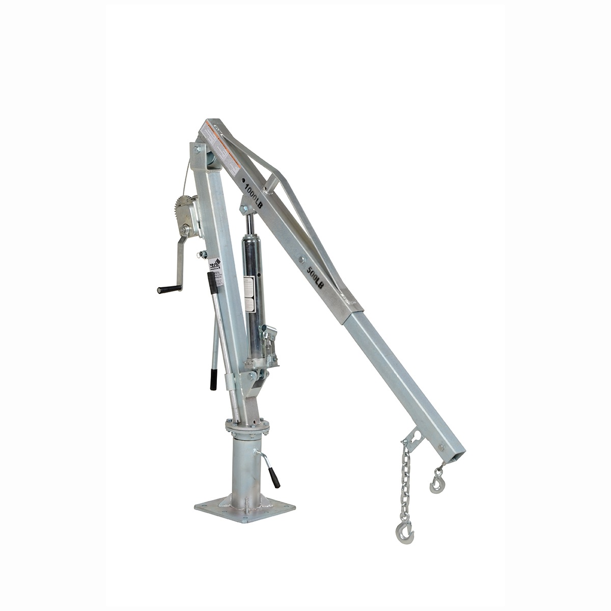 Vestil Winch Truck Jib Crane Extended Galv