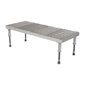 Vestil Adjustable Aluminum Stand 9-1/2-15-1/2 H