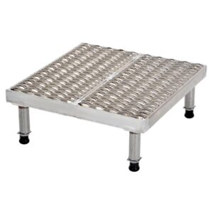 Vestil Adjustable Aluminum Stand 9-1/2-15-1/2 H
