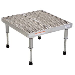 Vestil Adjustable Aluminum Stand 9-1/2-15-1/2 H