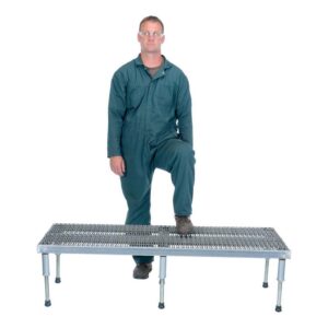 Vestil Adjustable Aluminum Stand 9-1/2-15-1/2 H