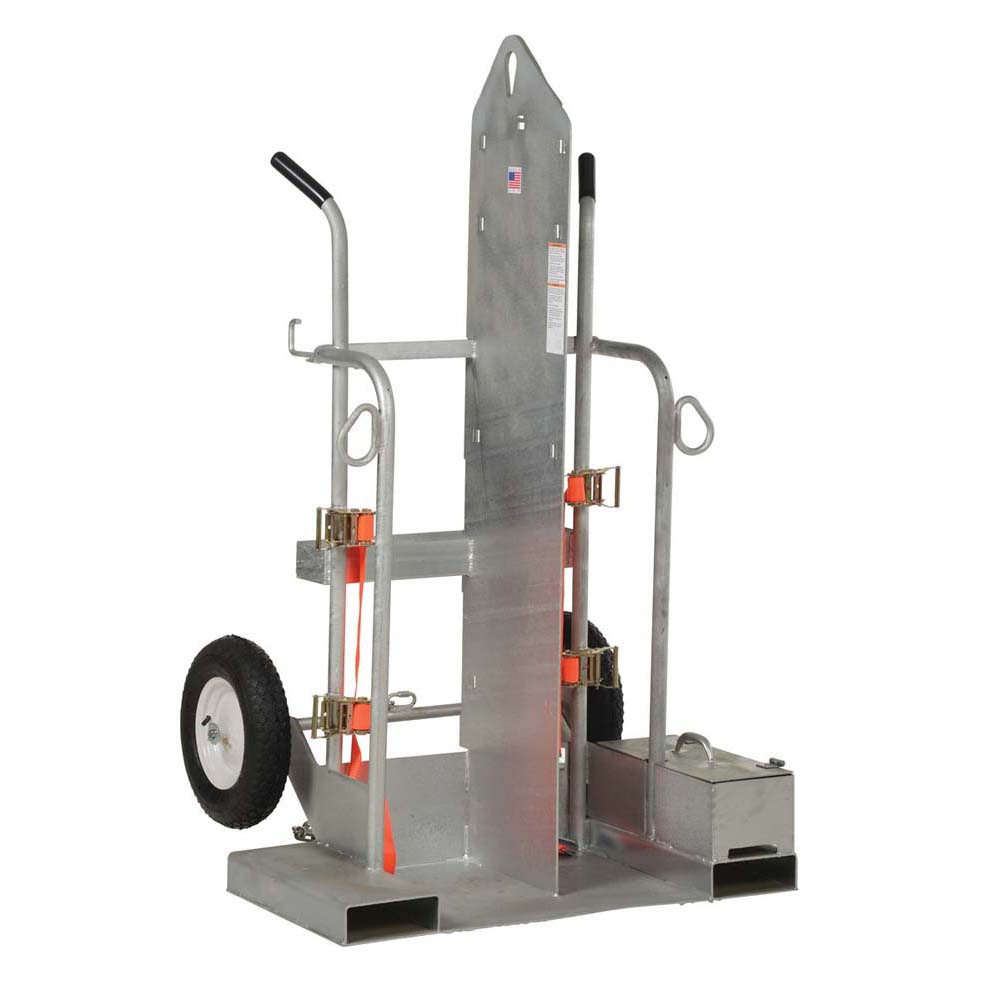 Vestil CYL-2-G Galvanized Welding Torch Cart 500 LB