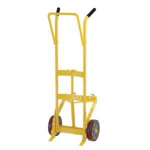 Vestil Drum Truck 2 Rigid 2 Swivel Rubber Wheel Steel