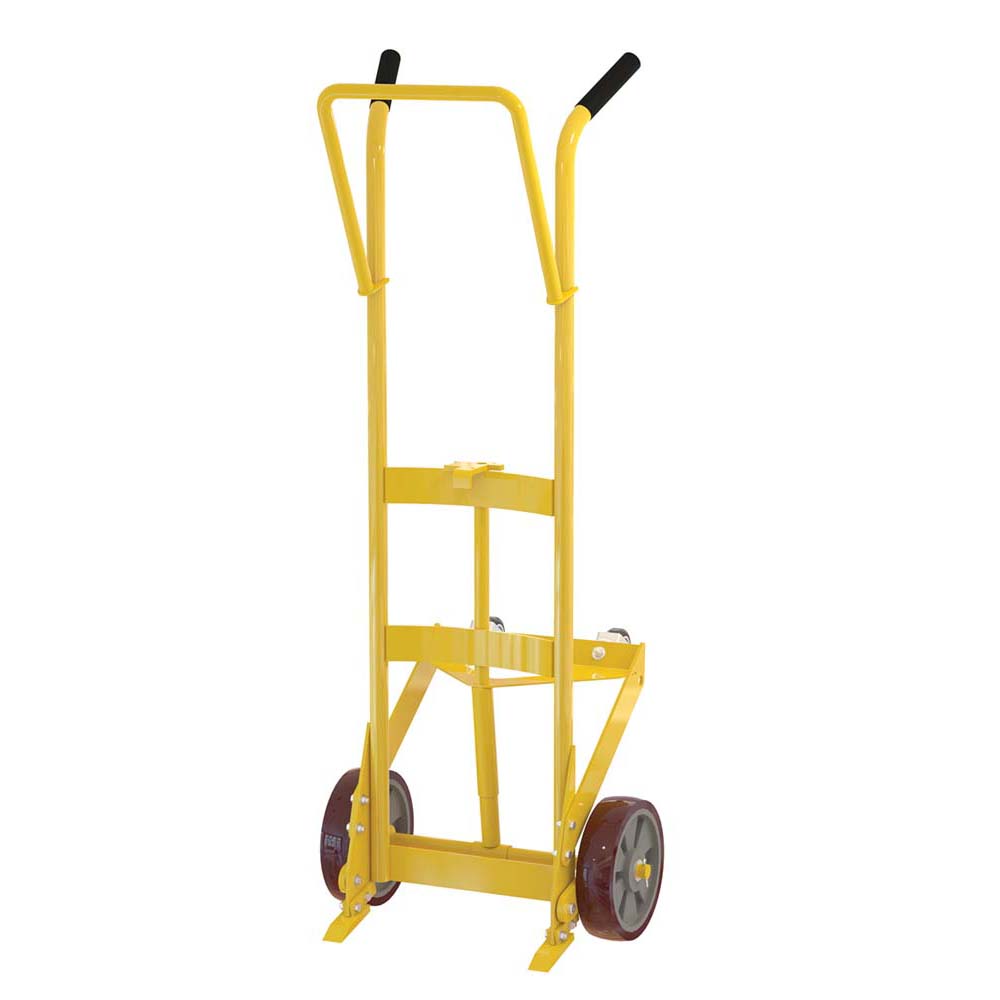 Vestil Drum Truck 2 Rigid 2 Swivel Rubber Wheel Steel