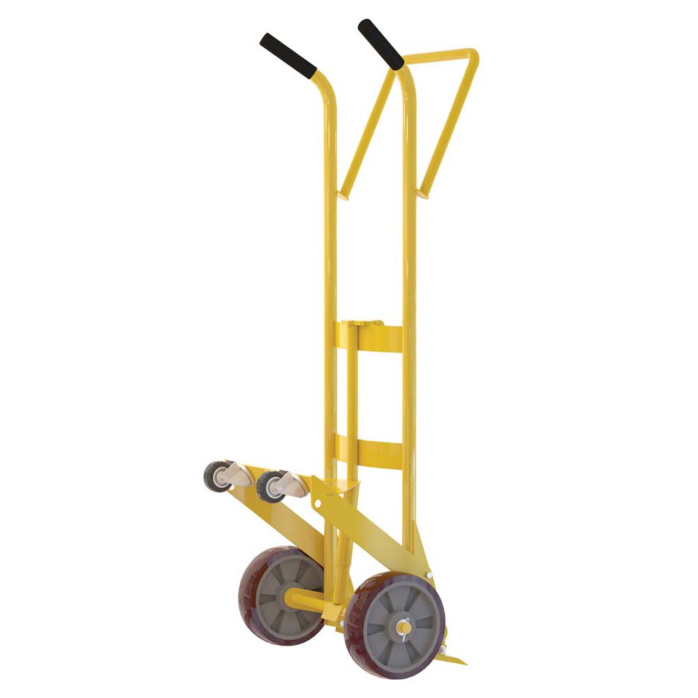 Vestil Drum Truck 2 Rigid 2 Swivel Rubber Wheel Steel