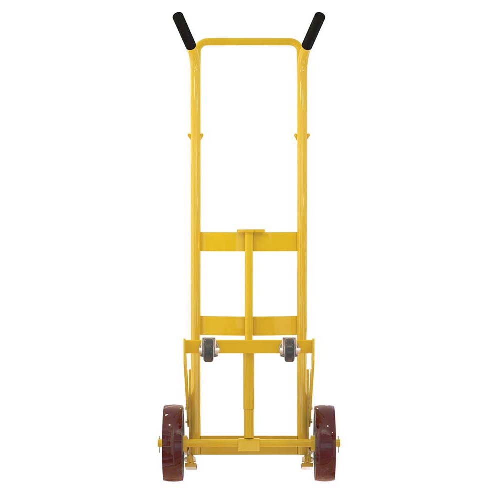 Vestil Drum Truck 2 Rigid 2 Swivel Rubber Wheel Steel