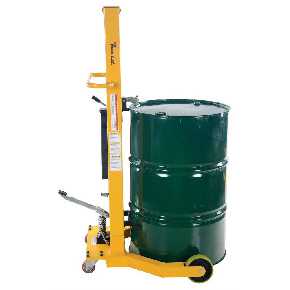 Vestil DRUM-55-36 Portable Drum Jack Steel 55 Gallon Drum