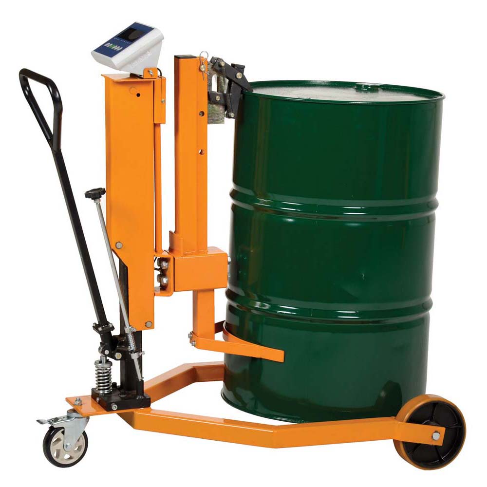 Vestil DRUM-55-SCL Ergo Drum Truck with Scale 500 LB Capacity