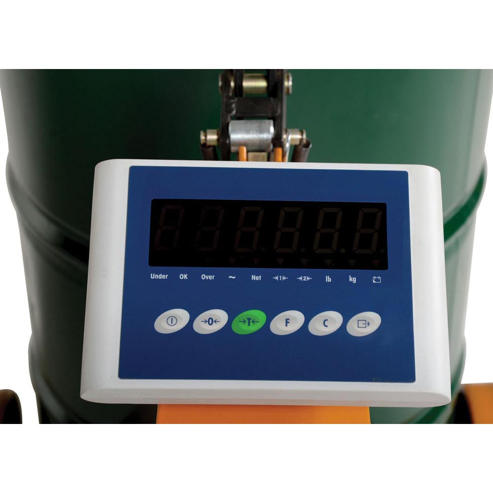 Vestil DRUM-55-SCL Ergo Drum Truck with Scale 500 LB Capacity