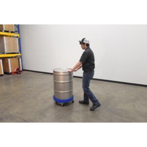 Vestil Drum Dolly HD Poly Blue