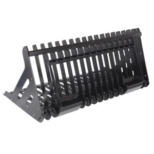 Vestil Skid Steer Rock Grader, Low Profile