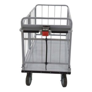 Vestil EMHC-2860-2 Electric Material Handling with Sides Cart 28 x 60