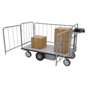 Vestil EMHC-2860-2 Electric Material Handling with Sides Cart 28 x 60