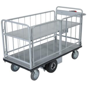 Vestil EMHC-2860-3 Electric Material Handling Cart Sides 1-Shelf 28 x 60