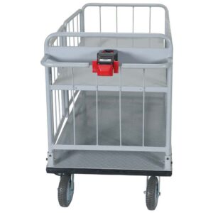 Vestil EMHC-2860-3 Electric Material Handling Cart Sides 1-Shelf 28 x 60