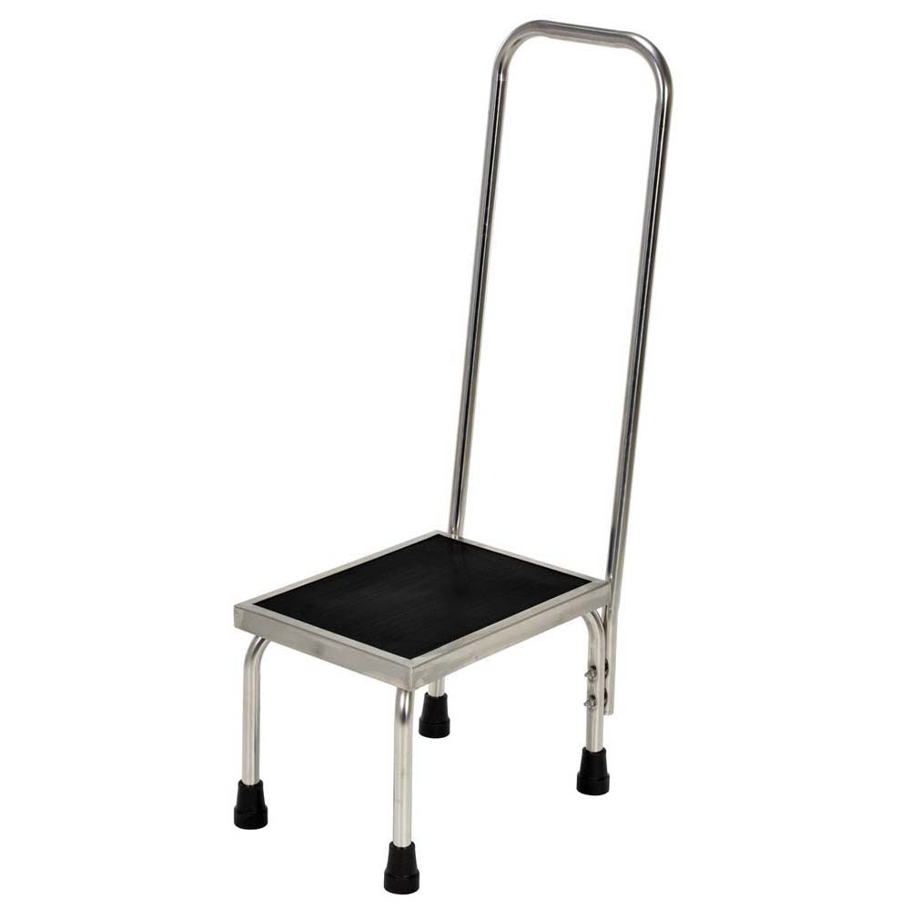 Vestil FT-SS-1HR Stainless Steel Foot Stool with Handrail