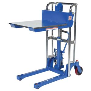 Vestil HYD-3 Portable Welded Steel Hydraulic Hefti-Lift 880 LB. Capacity Blue