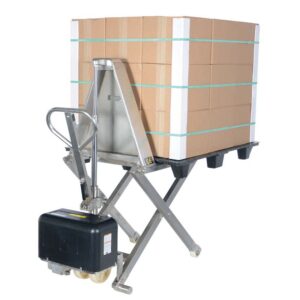 Vestil L-270-DC-HD-SS Tote Lift DC Powered Stainless Steel 2K 26.75 x 45