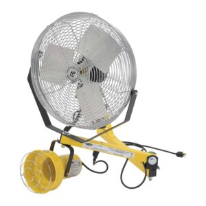 Vestil LL-40-FAN Incandescent Double Arm, Strut Light 40 with 18